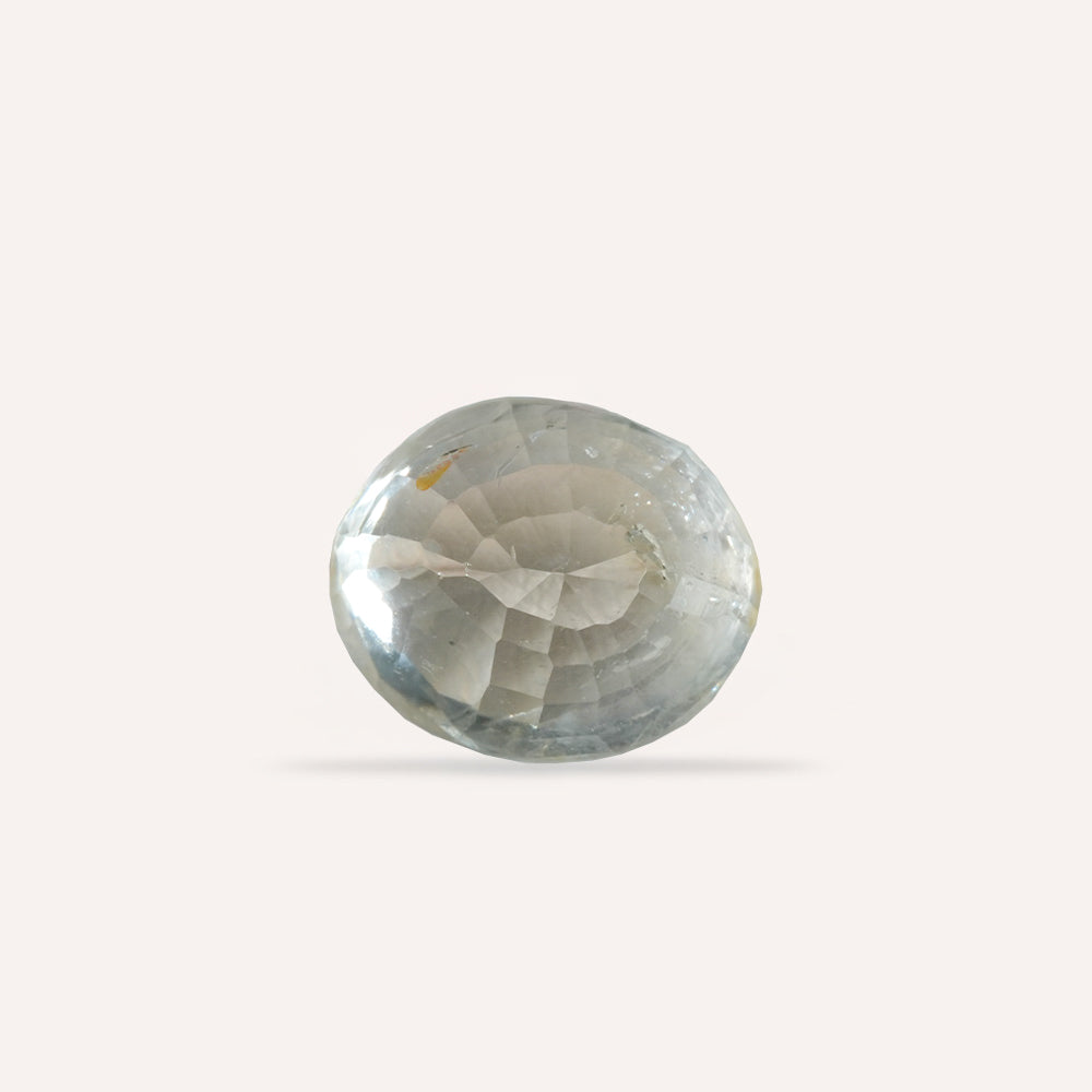 NATURAL WHITE SAPPHIRE-6.43 CARAT