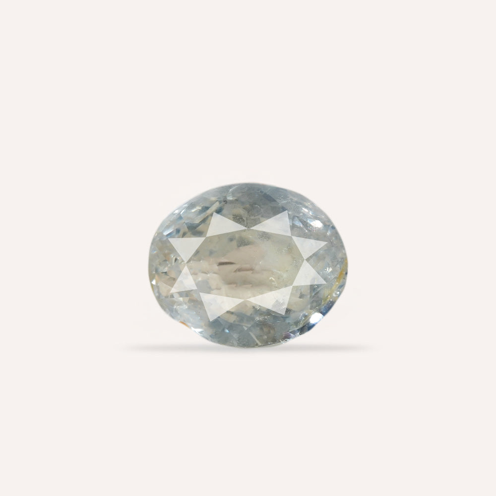 NATURAL WHITE SAPPHIRE-6.43CARAT