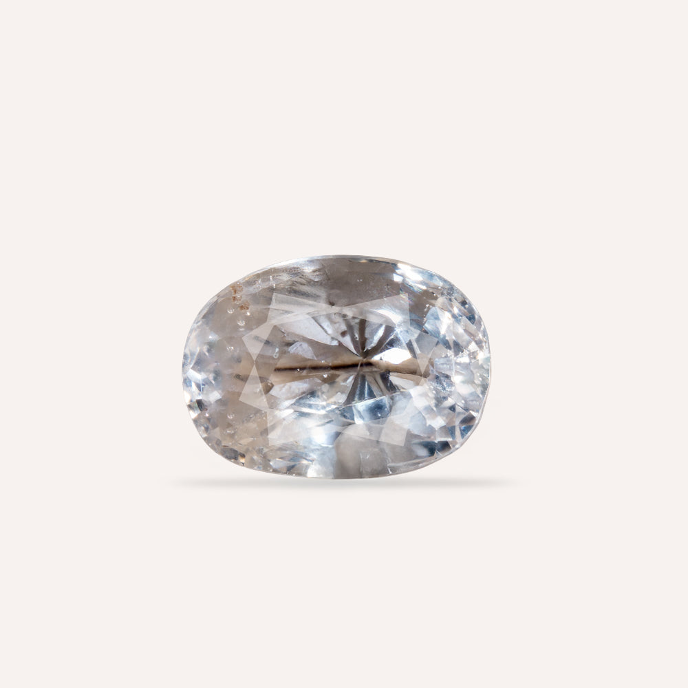 NATURAL WHITE SAPPHIRE-4.88CARAT