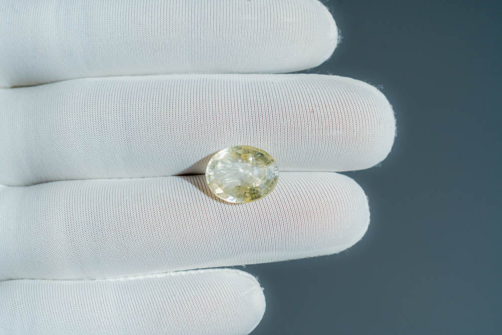 NATURAL YELLOW SAPPHIRE-7.43CARAT
