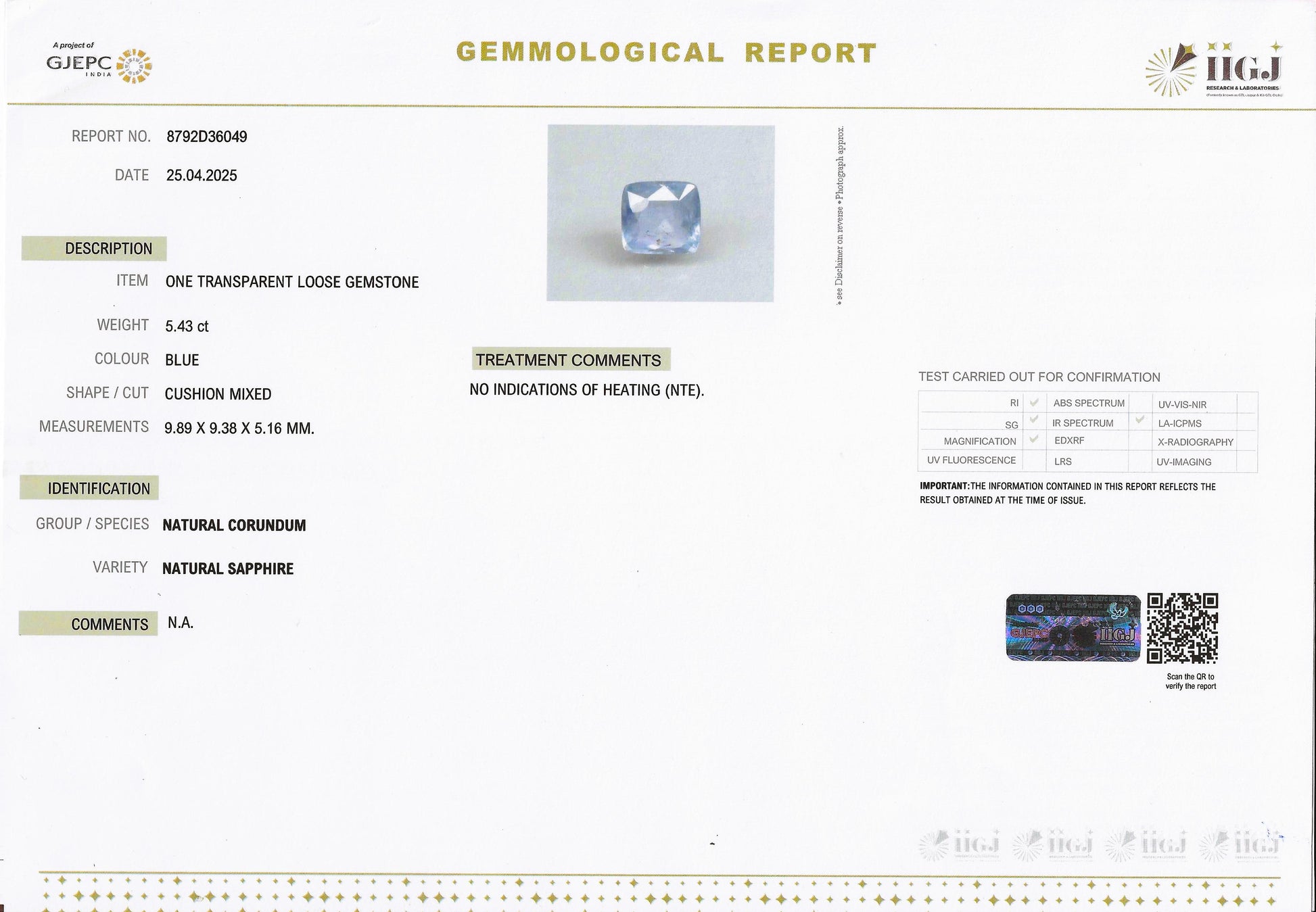 Certificate