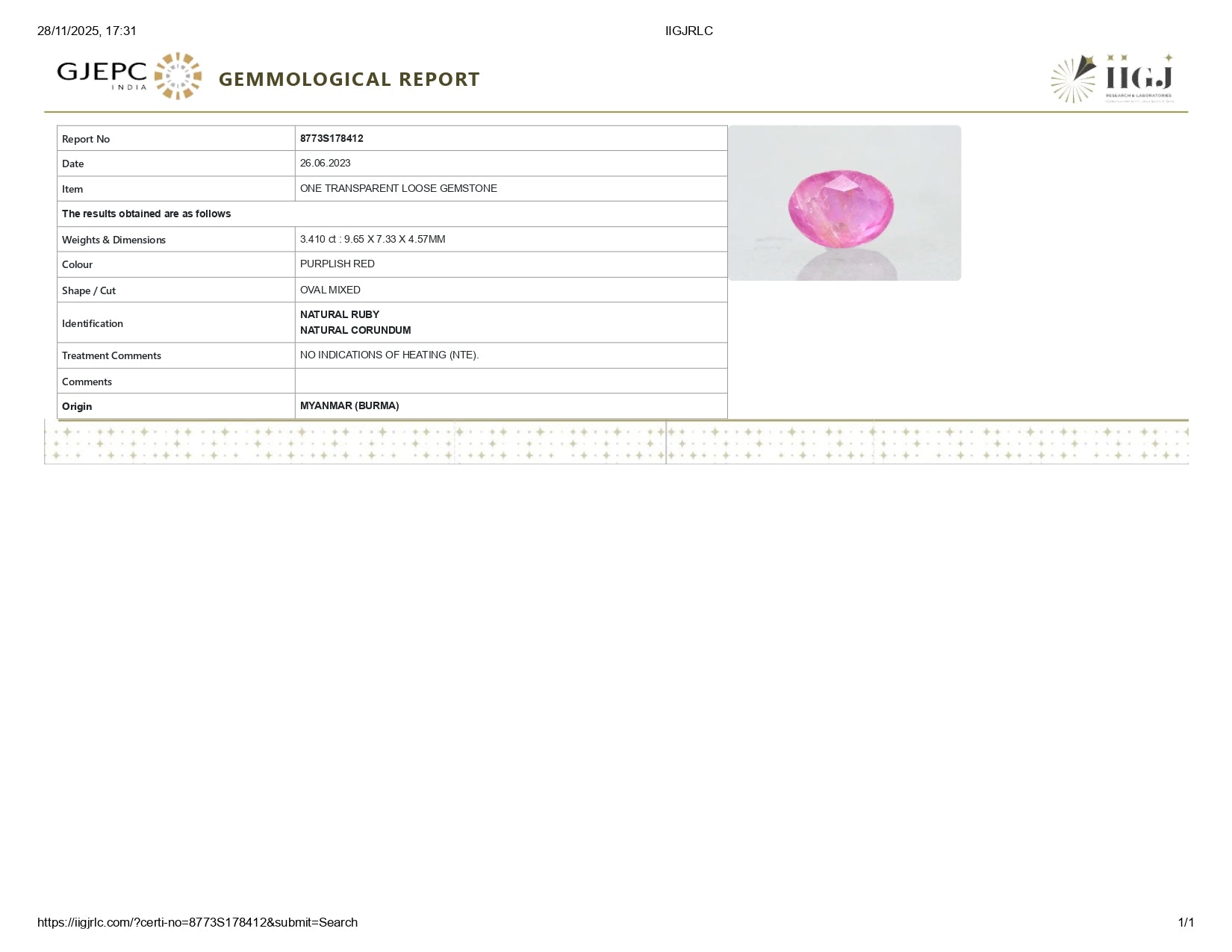 Certificate