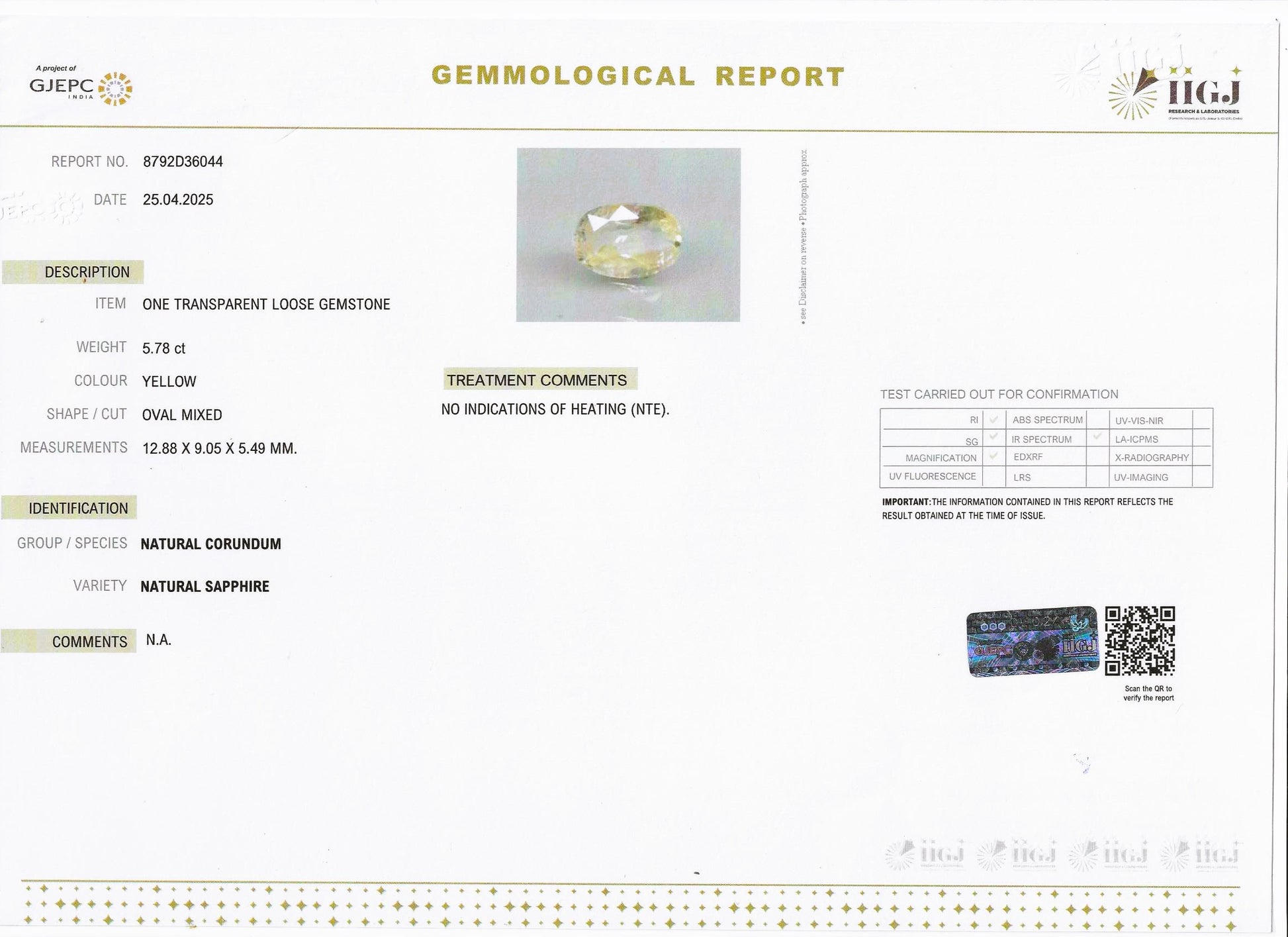 Certificate